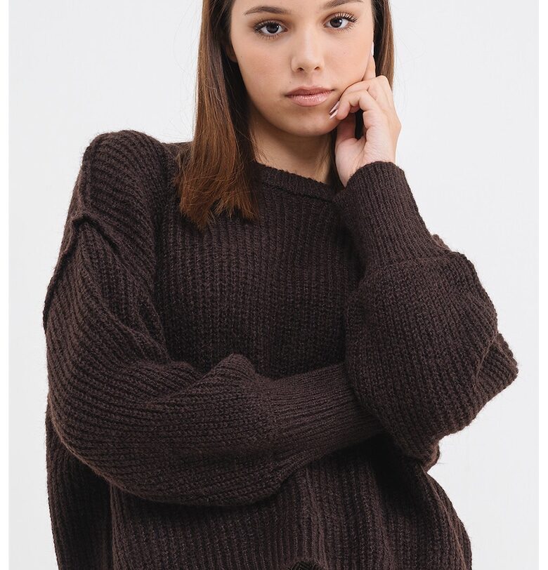 Плетен пуловер Mally Only