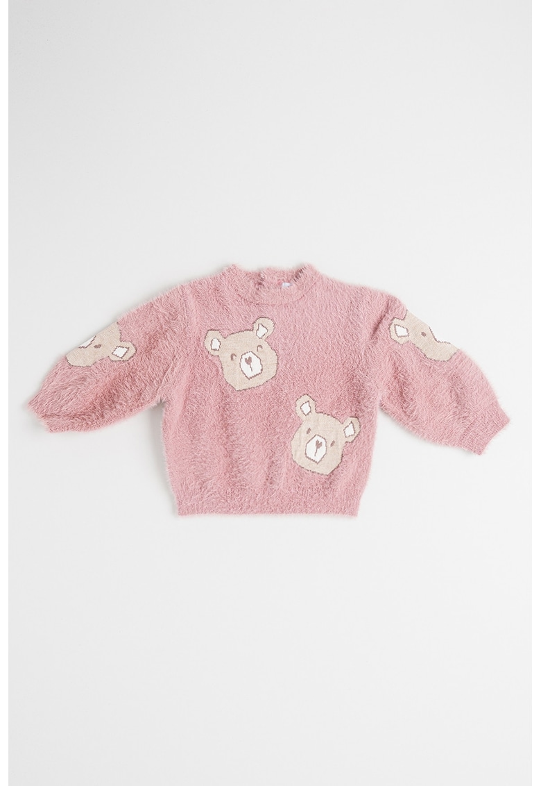 Плетен пуловер с бродерии Mayoral