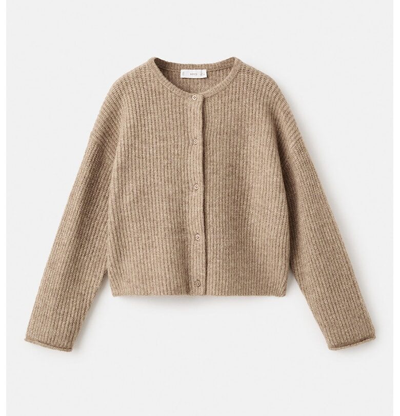 Плетена жилетка с копче Mango