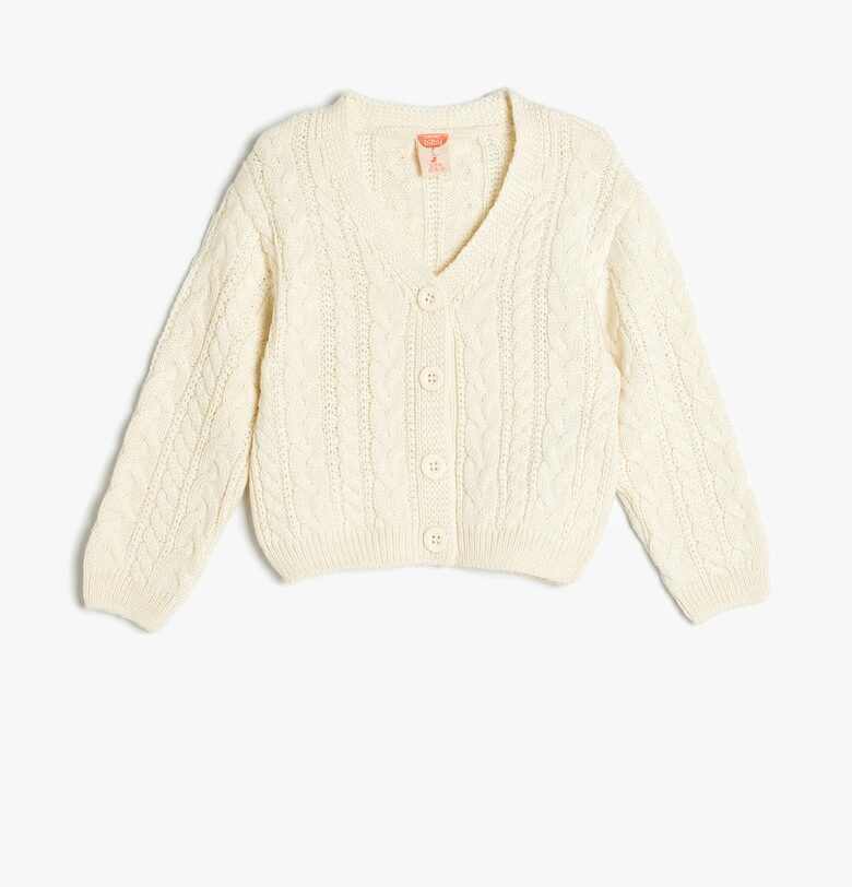 Плетена жилетка с копчета KOTON