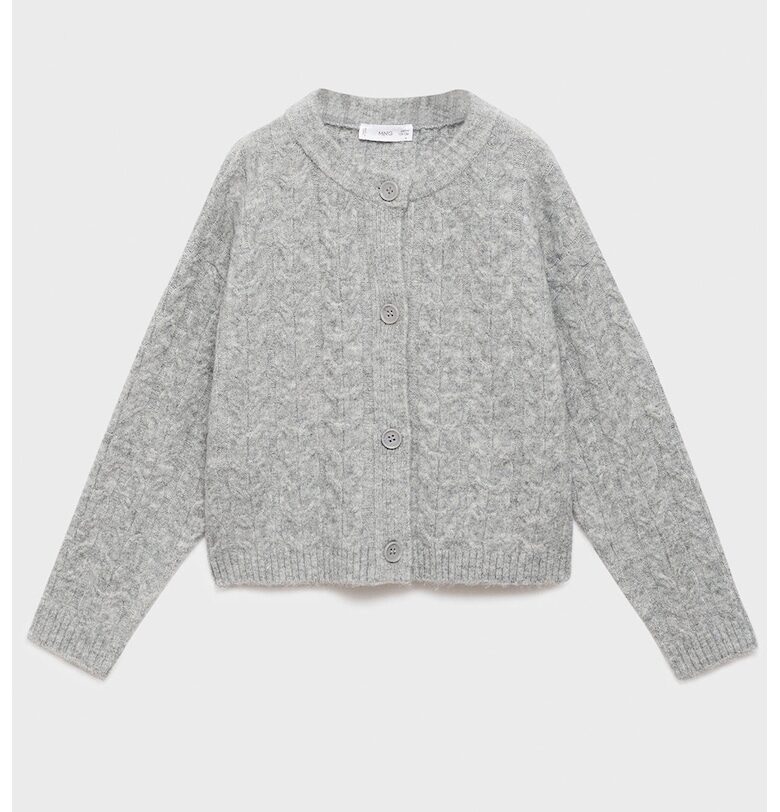 Плетена жилетка с копчета Mango