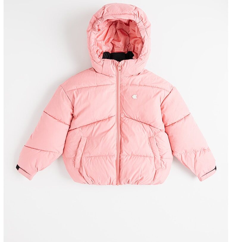 Подплатено зимно яке с отделяща се качулка CALVIN KLEIN