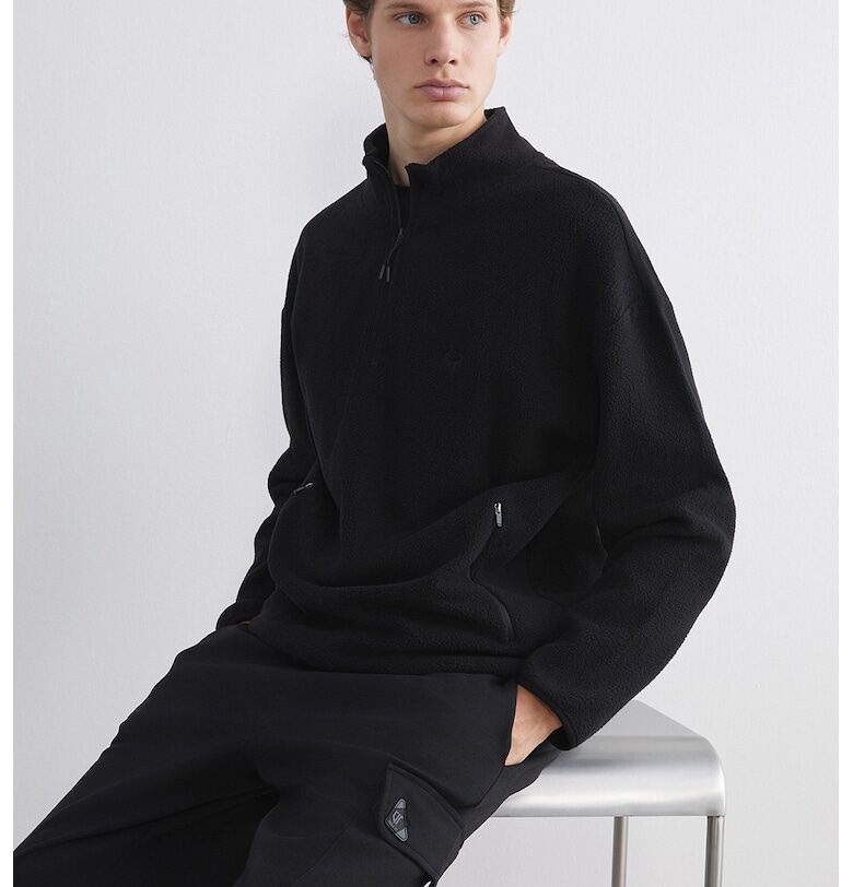 Поларен суитшърт с къс цип LC WAIKIKI