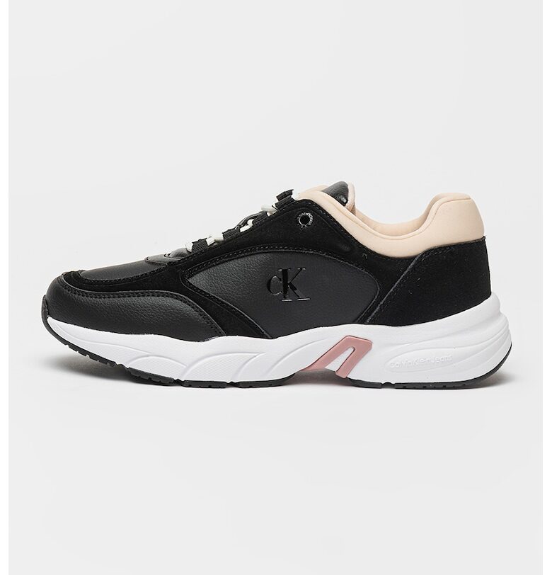 Полускосени спортни обувки с велур CALVIN KLEIN JEANS