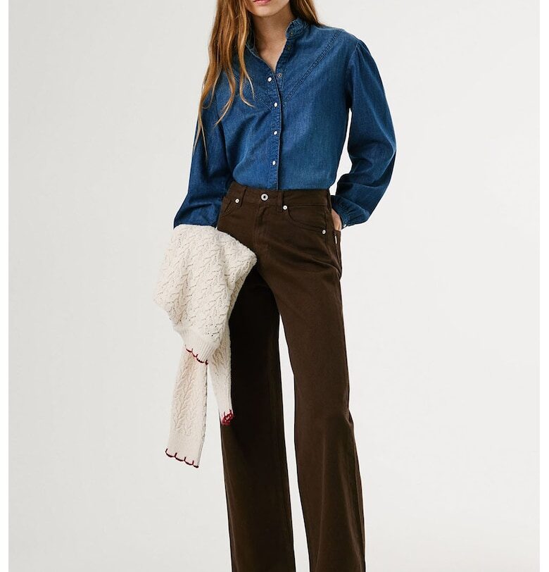 Прави дънки Lexa с висока талия Pepe Jeans London