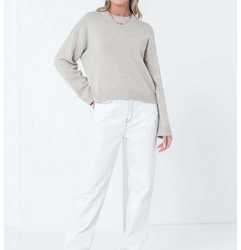 Прави дънки от органичен памук с контрастни шевове Karl Lagerfeld