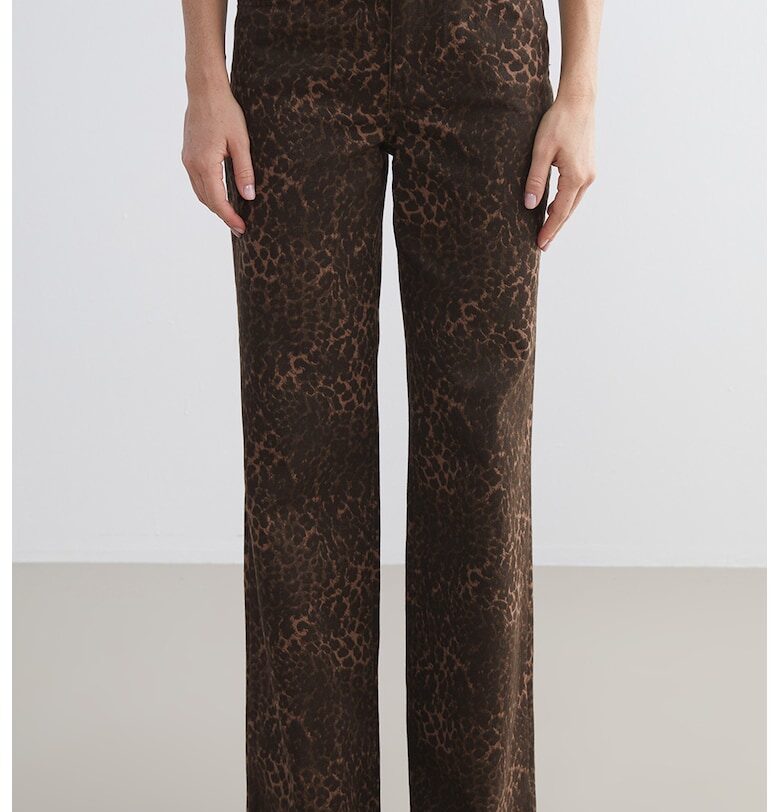 Прави дънки с принт LC WAIKIKI