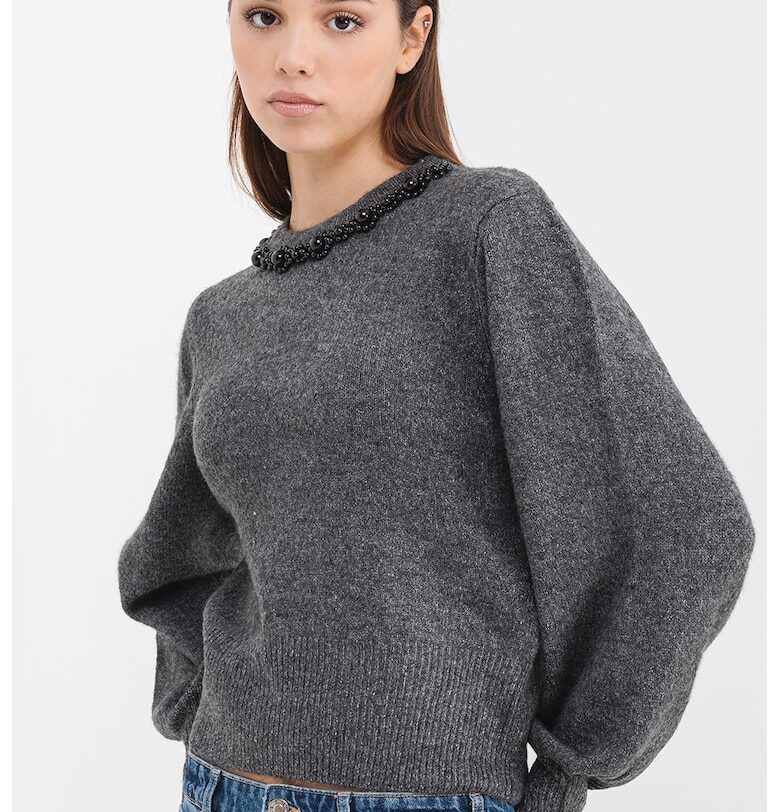 Пуловер Elsa с ръкави буфан Only