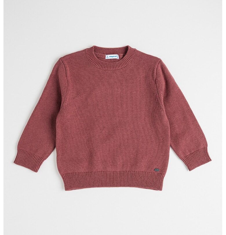 Пуловер с вълна с овално деколте Mayoral