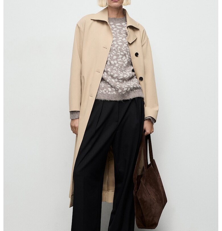 Пуловер с животински принт Mango