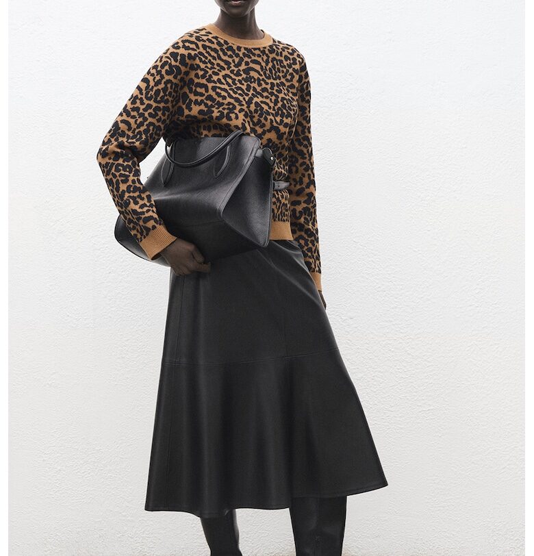 Пуловер с животонски принт Mango