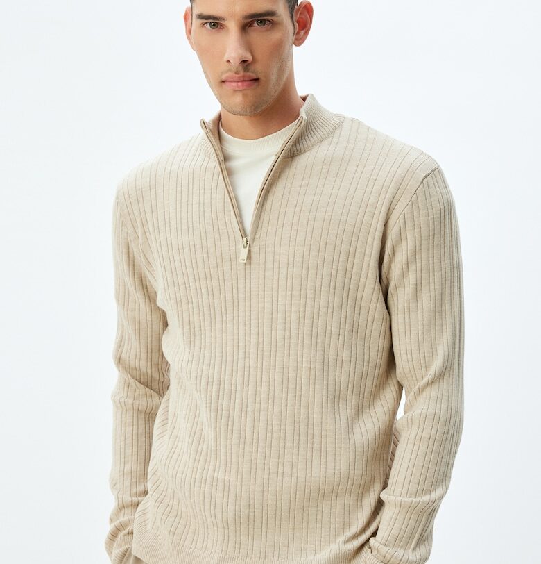 Пуловер с къс цип KOTON