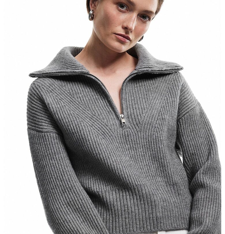 Пуловер с къс цип KOTON