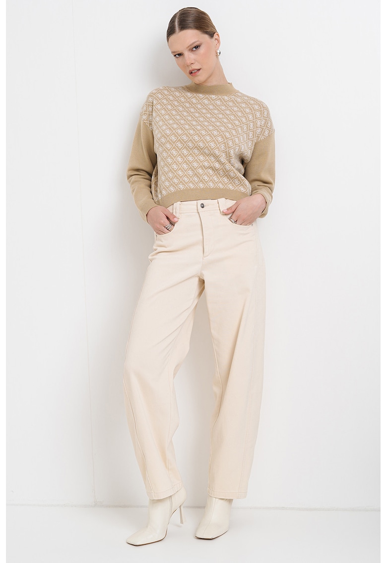 Пуловер с монограм GUESS