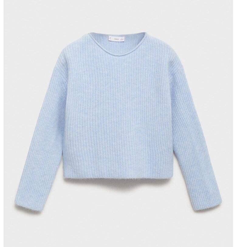 Пуловер с овално деколте Mango