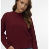 Пуловер с овално деколте Vero Moda