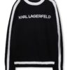 Пуловер с овално деколте и лого KARL LAGERFELD KIDS