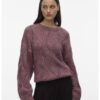 Пуловер с плетена дантела Vero Moda
