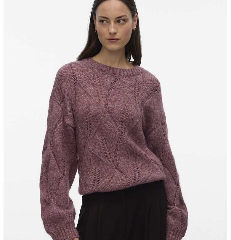 Пуловер с плетена дантела Vero Moda