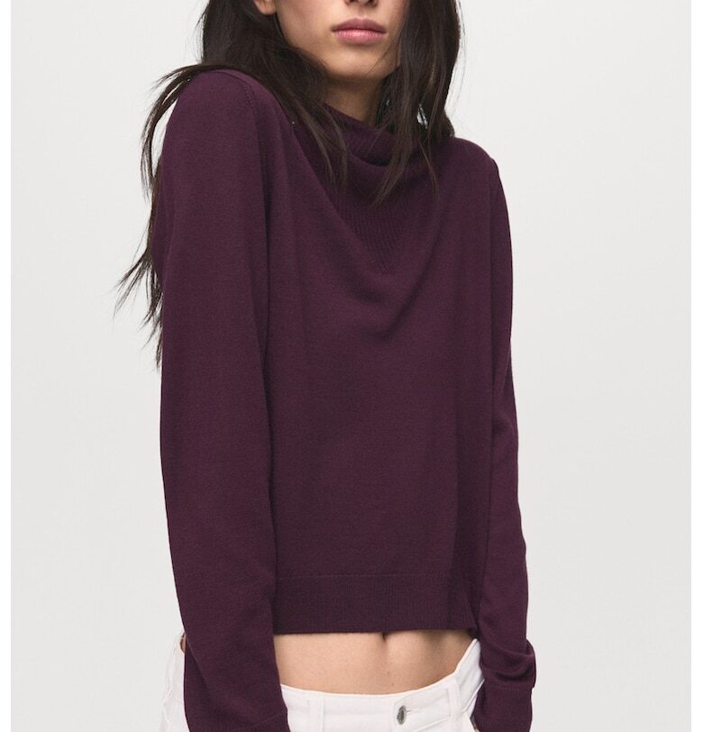 Пуловер с поло Mango