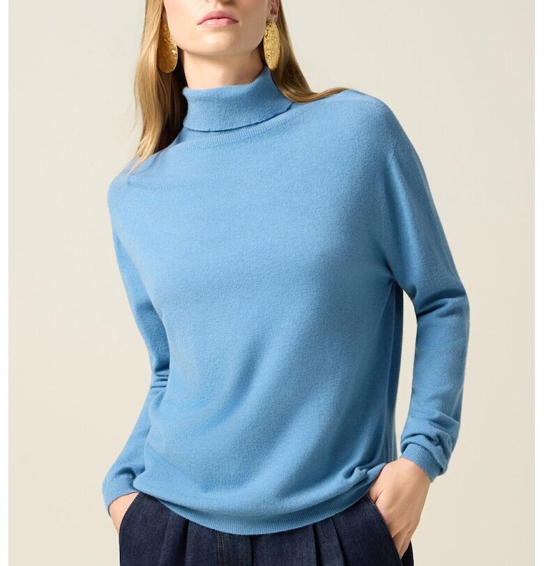 Пуловер с поло Oltre