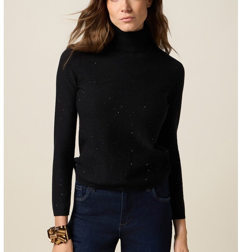 Пуловер с поло Oltre