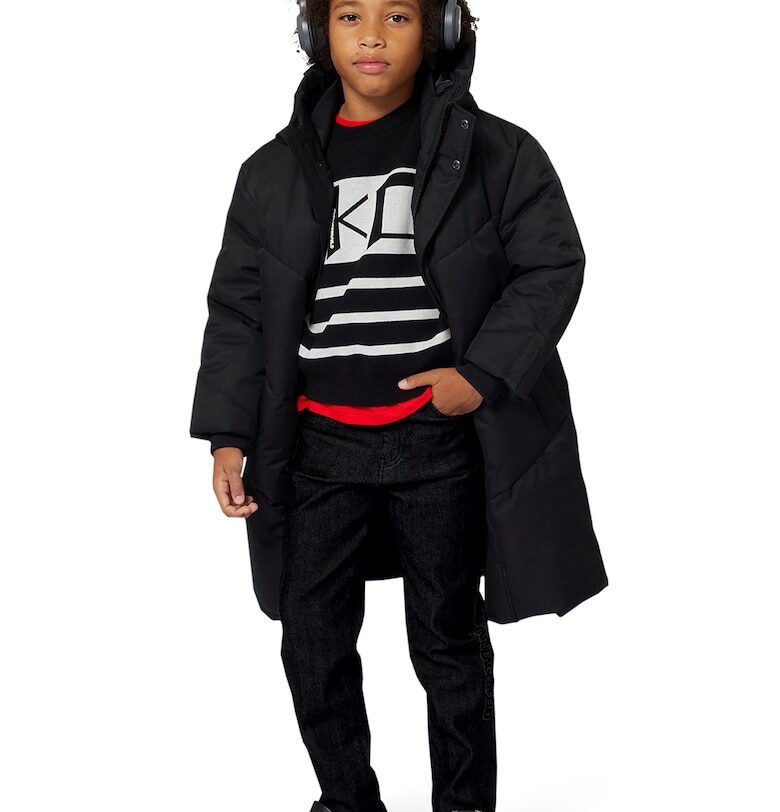 Пуловер с райе KARL LAGERFELD KIDS