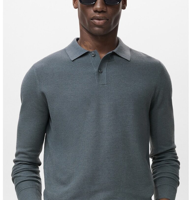 Пуловер с яка Mango