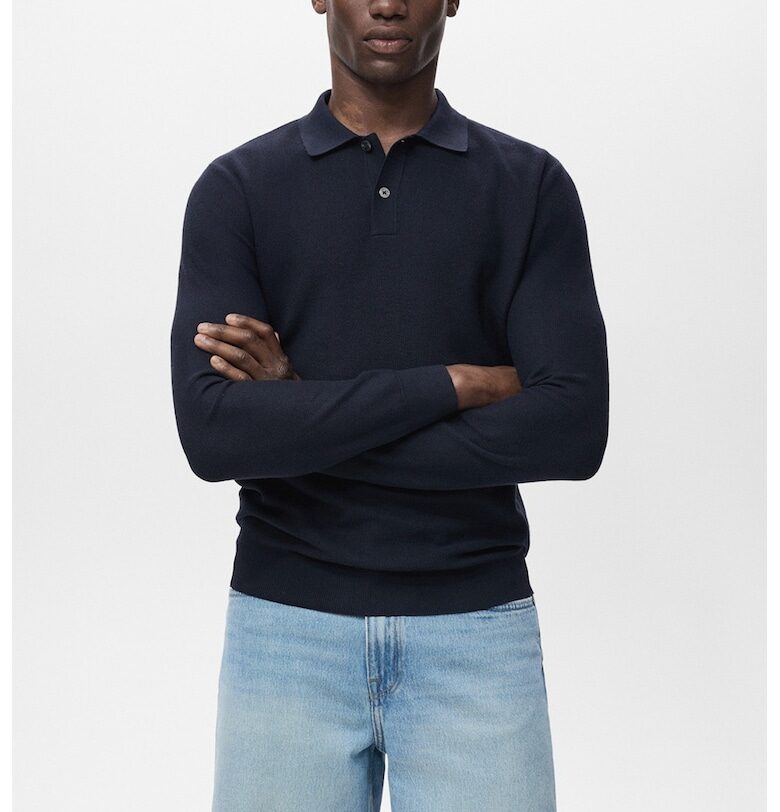 Пуловер с яка Mango