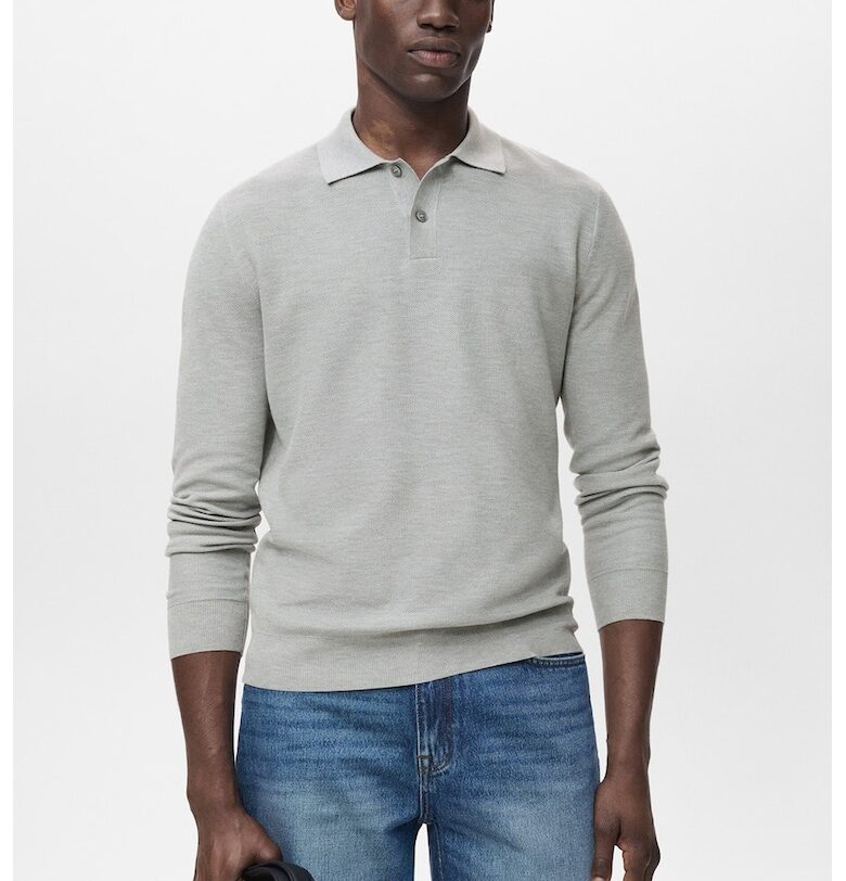 Пуловер с яка Mango