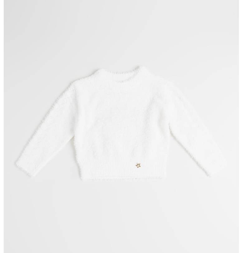 Пухкав пуловер със звездовиден детайл Mayoral