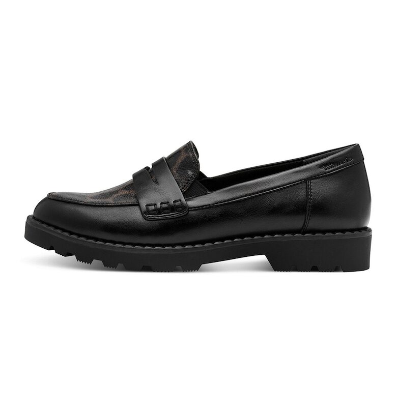 Равни мокасини с текстилни елементи Tamaris