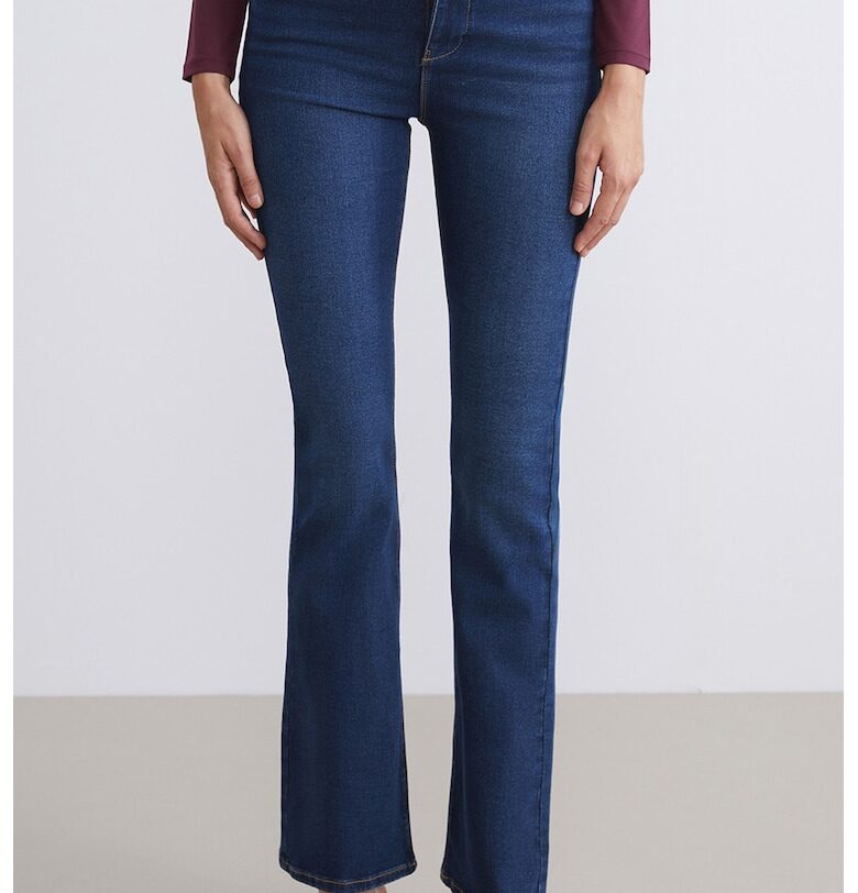 Разкроени дънки с висока талия LC WAIKIKI