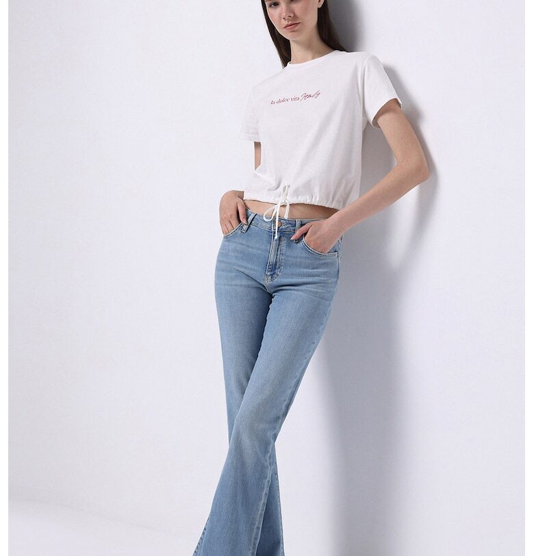 Разкроени дънки със средна талия COLINS