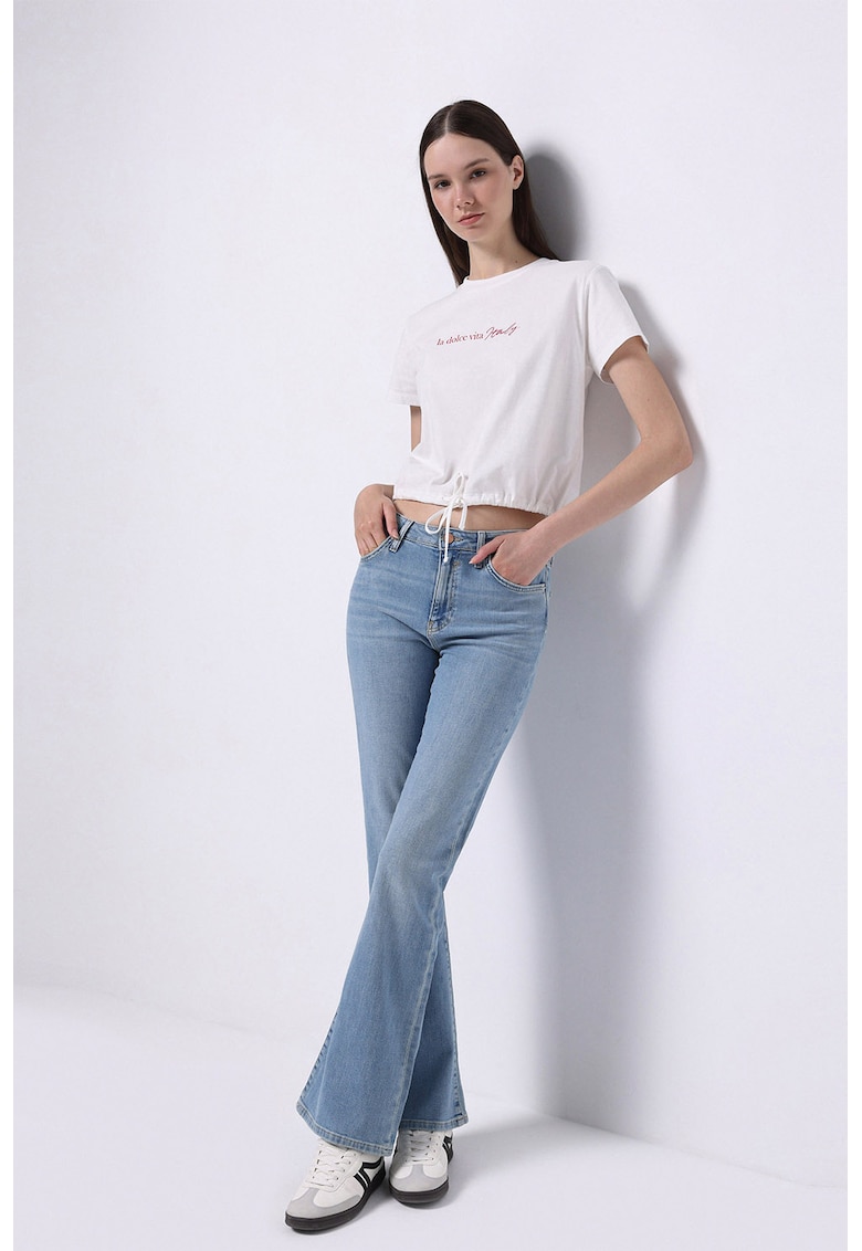 Разкроени дънки със средна талия COLINS