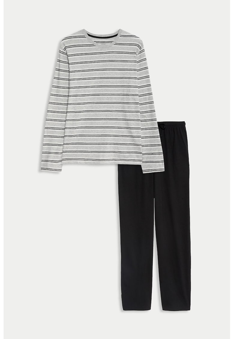 Раирана пижама с овално деколте Marks  Spencer