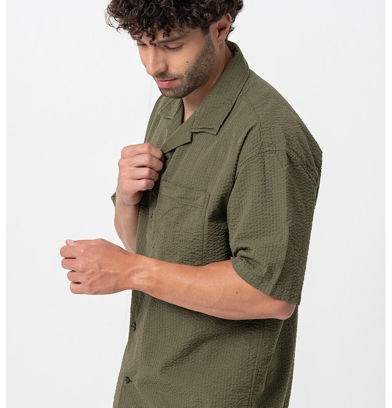 Релефна риза с къси ръкави GAP