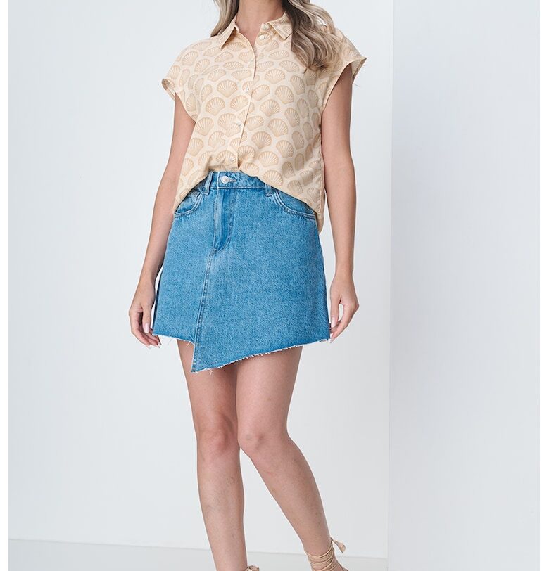 Риза Nova с къси ръкави Only