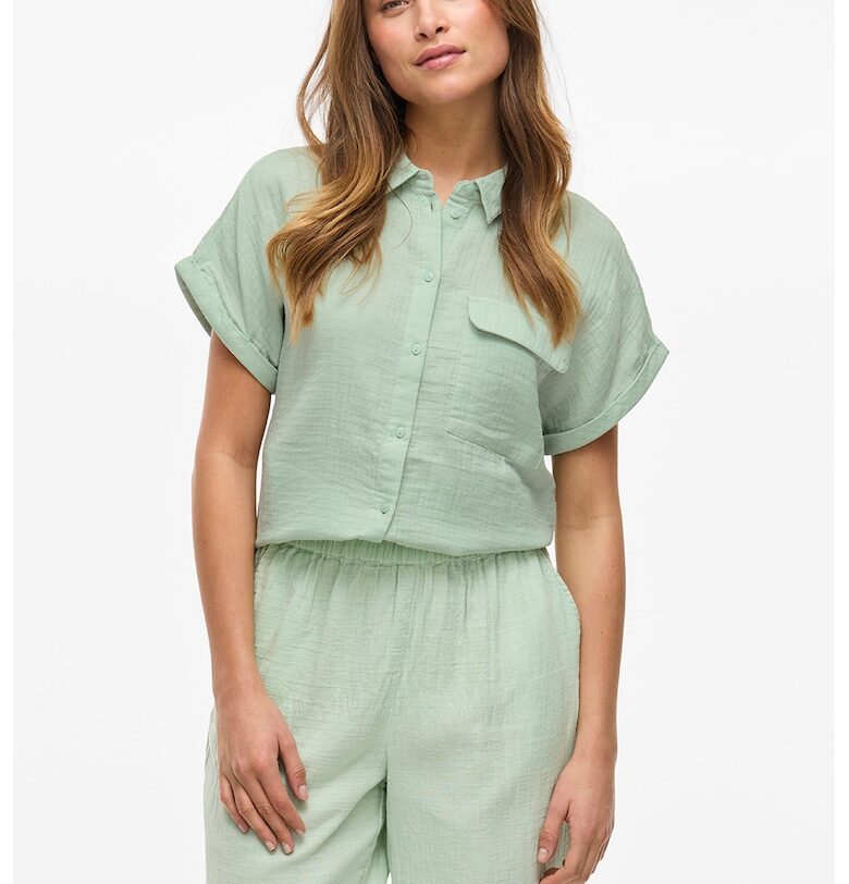 Риза от органичен памук с джоб Vila