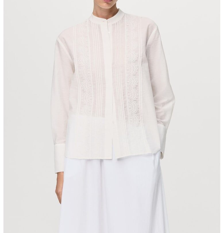 Риза с дантела Mango