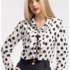 Риза с десен и набирания CAMISSI