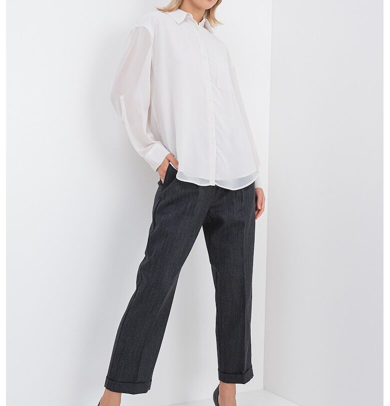 Риза с паднали ръкави CALVIN KLEIN