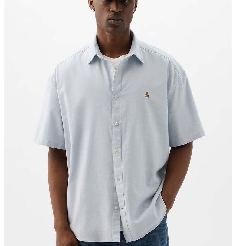 Риза с яка с копчета GAP