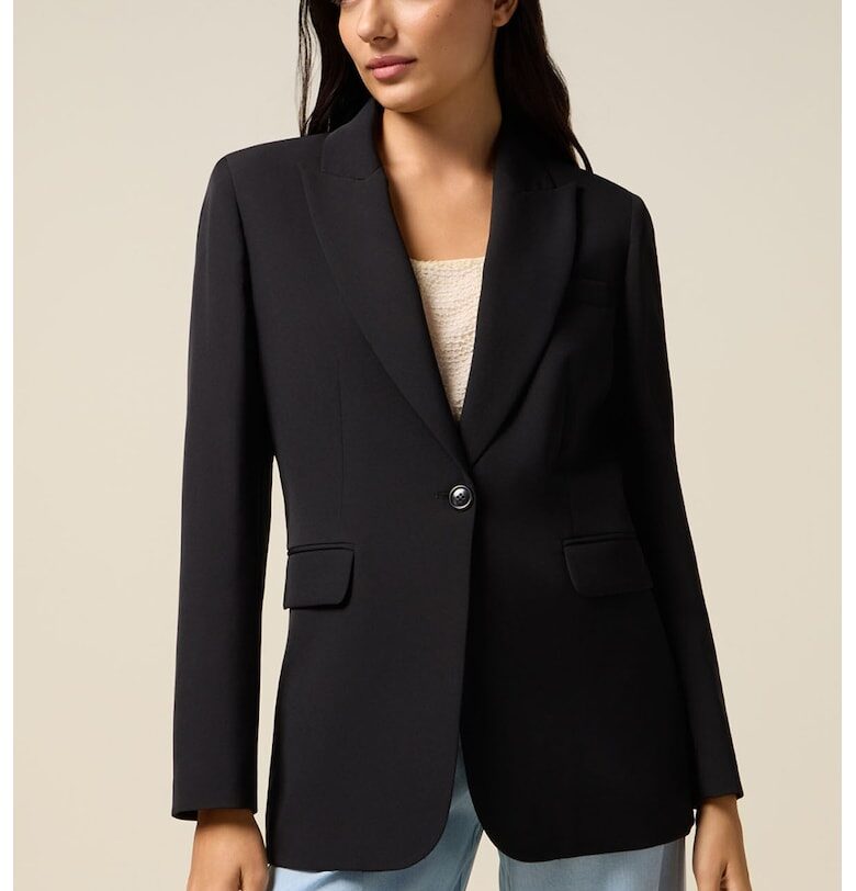 Сако с двойни ревери и джобове с капаче Oltre