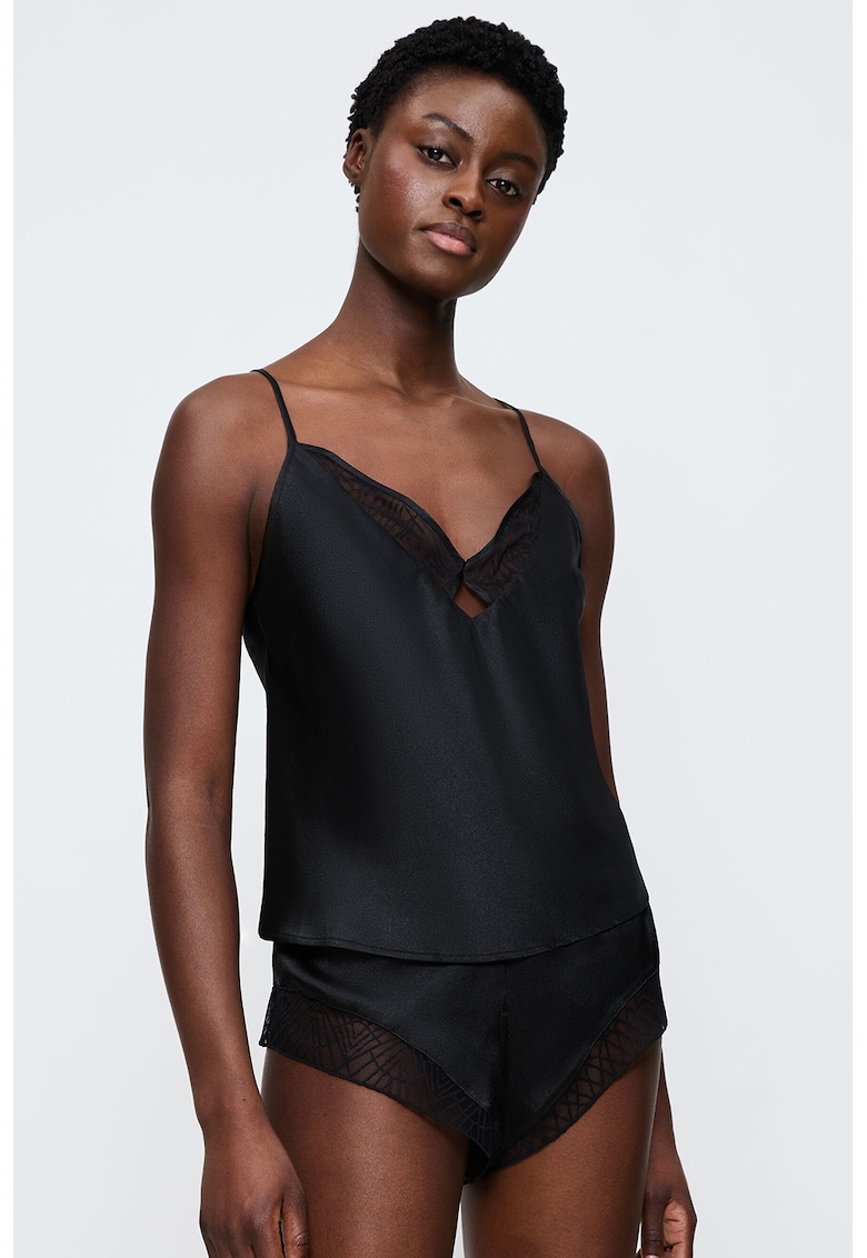 Сатинирана горна пижама с дантела Triumph