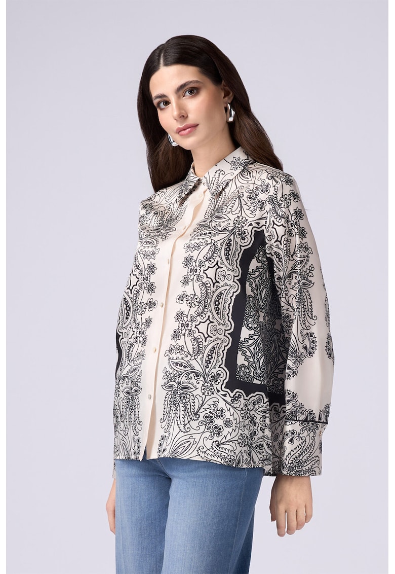 Сатинирана риза с десен Oltre