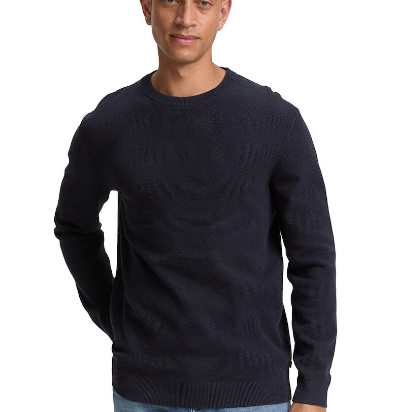 Свободен пуловер с органичен памук Tom Tailor