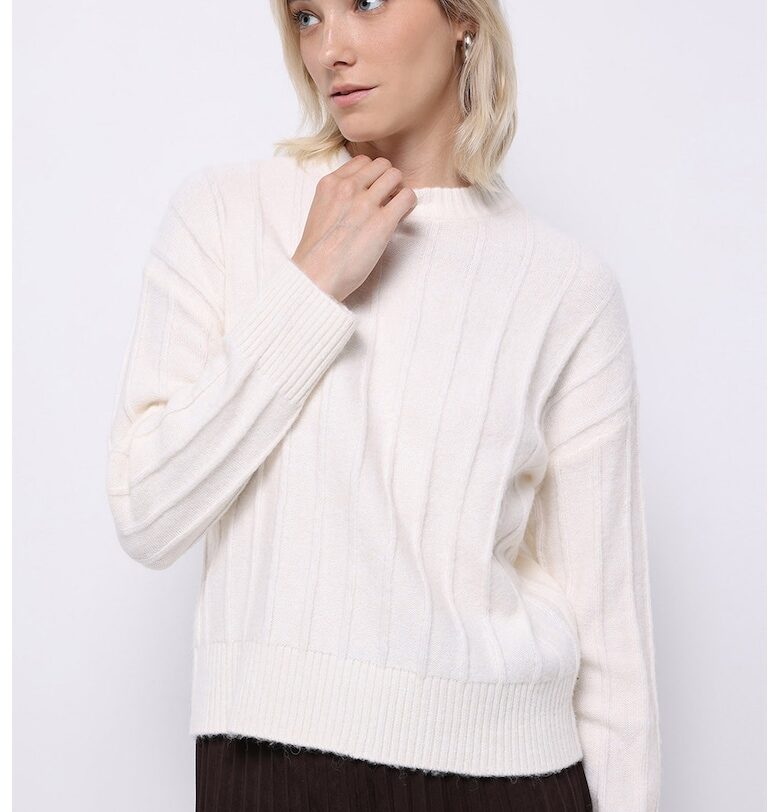 Свободен пуловер с паднали ръкави COLINS