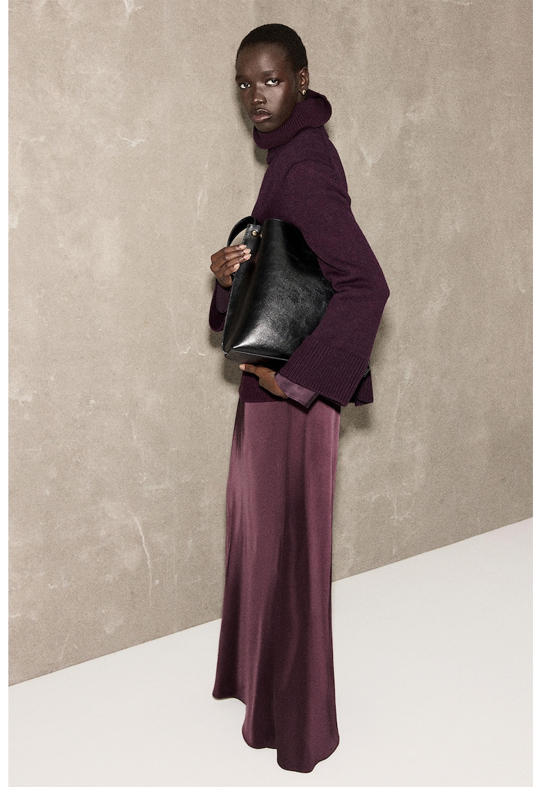 Свободен пуловер с разкроени ръкави Mango