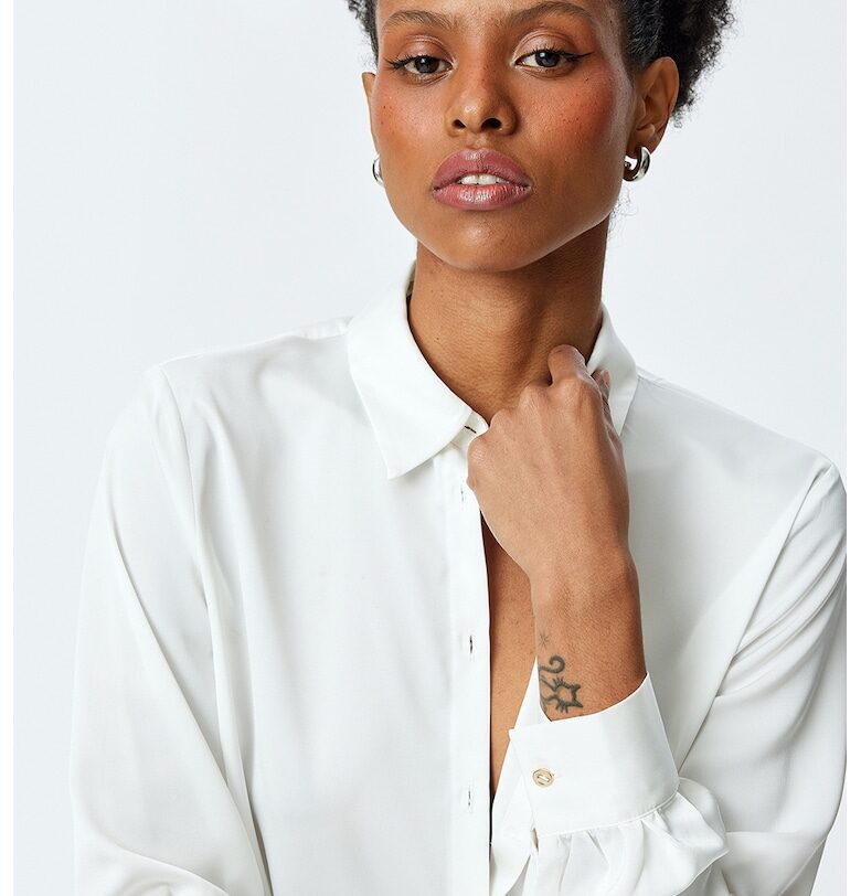 Свободна едноцветна риза KOTON